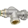 RA-DV Radiatorafsluiter Thermost. Drukonafhank. 1/2 En DN15 Haaks Verkort