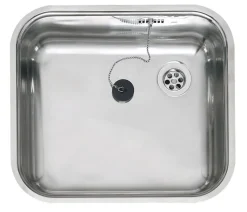 Reginox Spoelbak B2914LLU02GDS RVS enkel 40x35cm vierkant inleg afvoer 50 cm