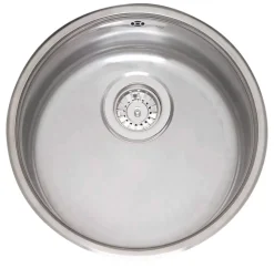 Reginox Spoelbak B2903LLU06GDS RVS rond inleg afvoer 90cm
