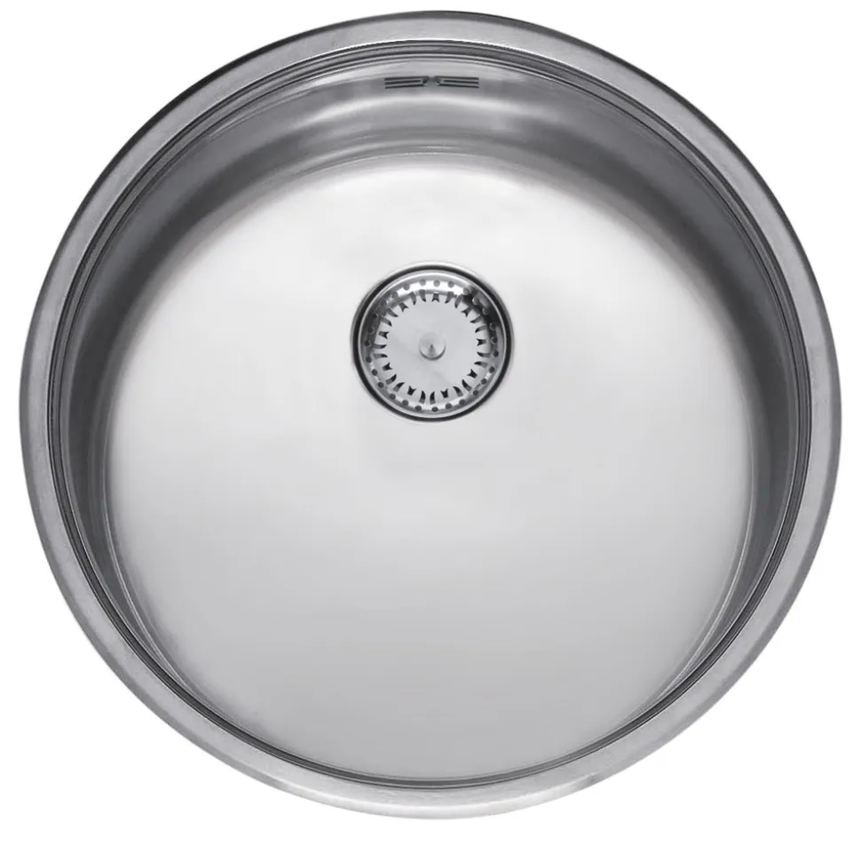 Reginox Spoelbak B2903RLU06GDS RVS rond opbouw afvoer 90cm