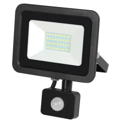 RELED LED Breedstraler Zwart 20W Met Sensor IP54