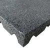 Rubber tegel 50x50x4 cm zwart