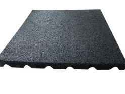 Rubber tegel 50x50x4 cm zwart