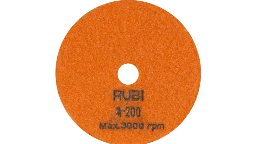 Rubi Diamant Schuur- En Polijstpad Droog Korrelgrootte 200 ø 100mm