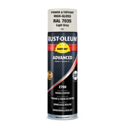 Rust-Oleum Hard Hat Advanced Hoogglans RAL7035 Lichtgrijs 500ml