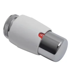 Sanifit Thermostatische Radiatorknop Wit/Chroom