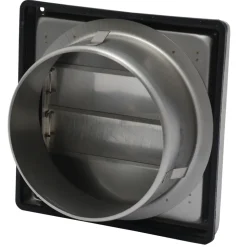 Sanivesk Overdrukrooster RVS Lamellen Ø125mm