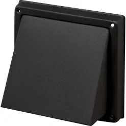 Sanivesk Overdrukrooster RVS Zwart Kap Ø100mm
