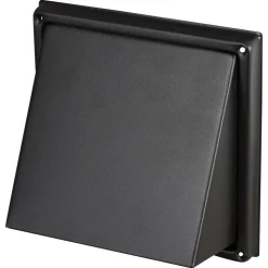 Sanivesk Overdrukrooster RVS Zwart Kap Ø150mm