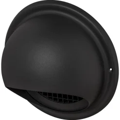 Sanivesk Overdrukrooster RVS Zwart Bol Ø150mm
