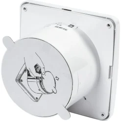 Sanivesk Stille Ventilator Kunststof Wit Met Timer Ø125mm