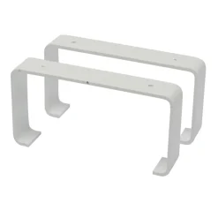 Sanivesk Vlakkanaal Beugels PVC Wit 110x55mm 2st