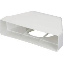 Sanivesk Vlakkanaal Bochtstuk PVC Ø125mm 220x55mm