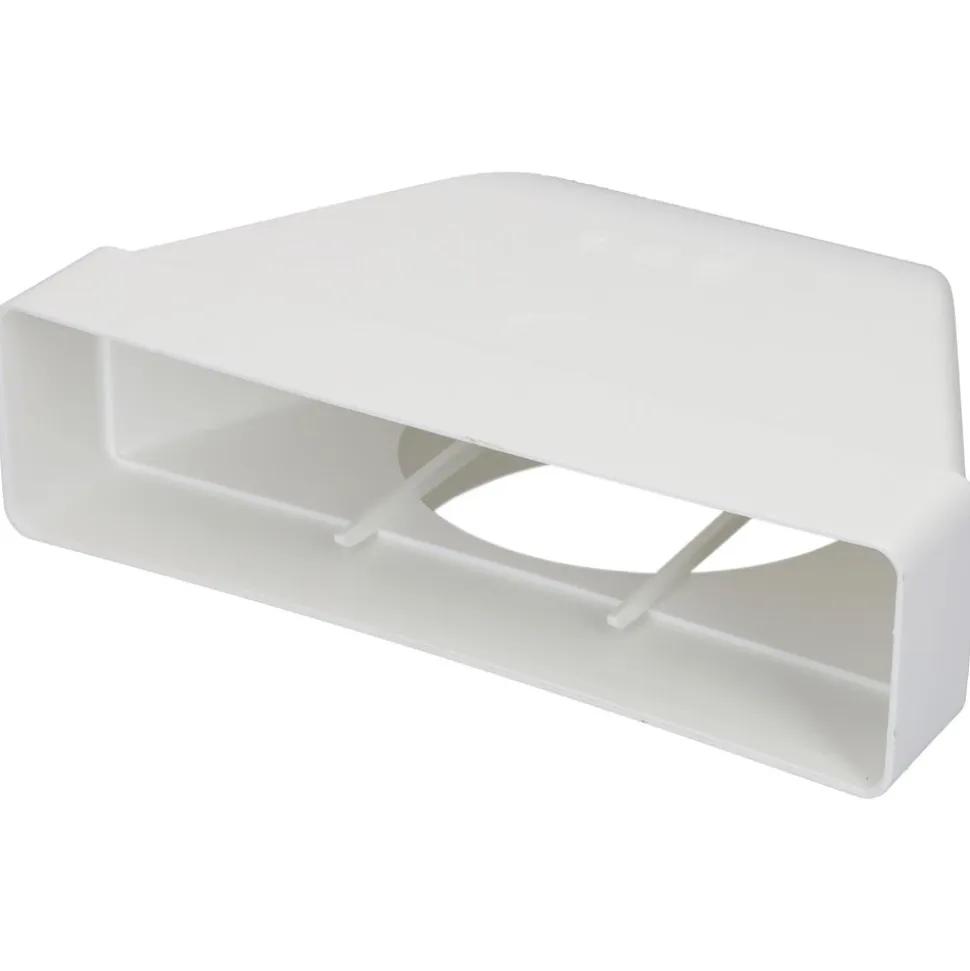 Sanivesk Vlakkanaal Bochtstuk PVC Ø125mm 220x55mm