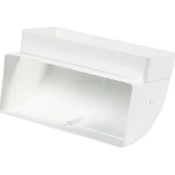 Sanivesk Vlakkanaal Bochtstuk PVC Wit 220x90mm