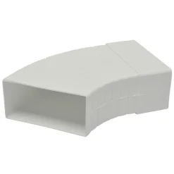 Sanivesk Vlakkanaal Bocht Variabel Wit 110x55mm