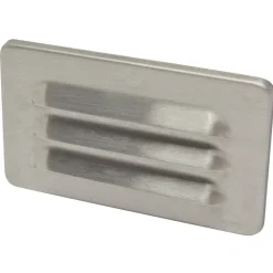 Sanivesk Vlakkanaal Muurrooster RVS 110x55mm