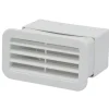 Sanivesk Vlakkanaal Muurrooster PVC Wit 110x55mm