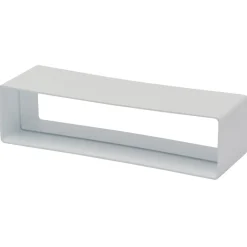 Sanivesk Vlakkanaal Verbinder PVC Wit 220x55mm