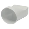Sanivesk Vlakkanaal Verloopstuk PVC Wit Ø100mm 110x55mm
