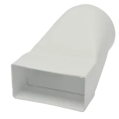 Sanivesk Vlakkanaal Verloopstuk PVC Wit Ø100mm 110x55mm