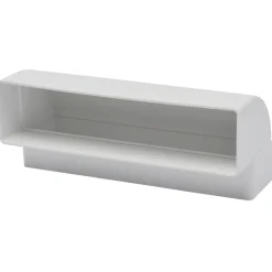 Sanivesk Vlakkanaal Verticale Bocht PVC Wit 220x55mm