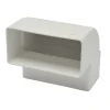 Sanivesk Vlakkanaal Verticale Bocht PVC Wit 110x55mm