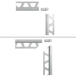 Schlüter Buitenhoekje ED-Q80BW voor Q80BW tegeldikte 8 mm zuiver Wit