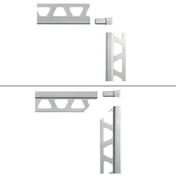 Schlüter Hoekstuk Tegelprofiel ED-Q100AE Aluminium Bruut Mat 10mm