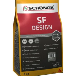 SCHÖNOX SF DESIGN Flexibele Voegmortel Zandgrijs 5kg