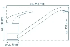 Schütte Athos Keukenkraan Chroom