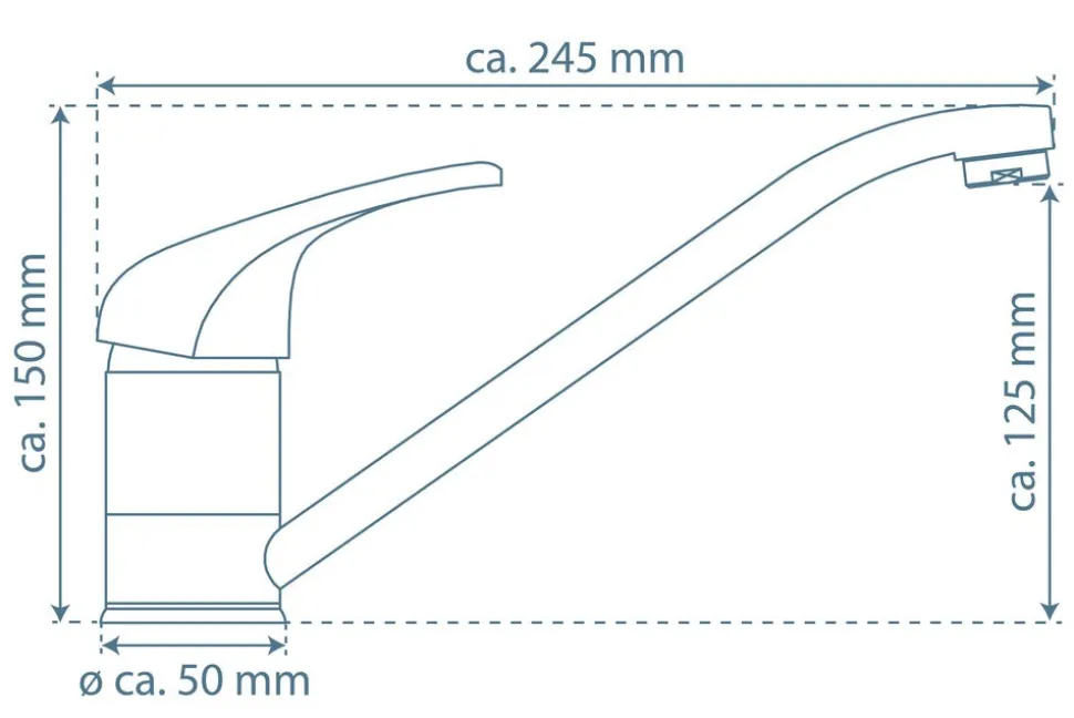 Schütte Athos Keukenkraan Chroom