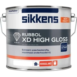 Sikkens Lak Rubbol XD High Gloss Wit/W05 2,5L