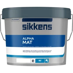 Sikkens Muurverf Alpha Mat Wit/W05 2,5L