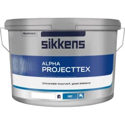 Sikkens Muurverf Alpha Projecttex Wit 10L