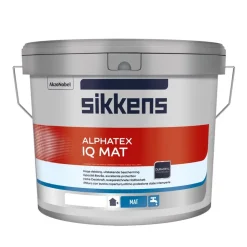 Sikkens Muurverf Alphatex IQ Mat Wit/W05 10L