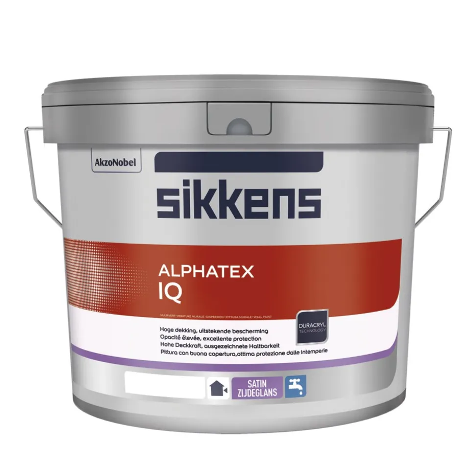 Sikkens Muurverf Alphatex IQ Zijdeglans N00 4,65L