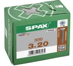 SPAX Achterwandschroef Verzinkt Voldraad 300st