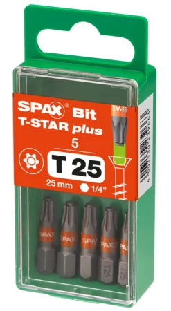 SPAX Bit T-STAR Plus S 25mm 5st