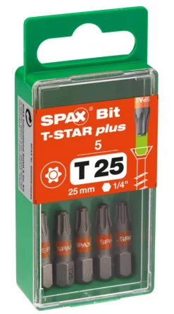 SPAX Bit T-STAR Plus S 25mm 5st