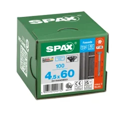 SPAX Gevelschroef RVS A2 VK Deeldraad Zwart T20
