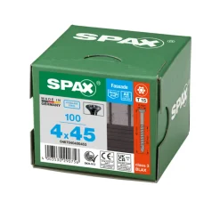 SPAX Gevelschroef RVS A2 VK XS 4x45mm Deeldraad T-STAR Plus T15 Zwart 100st