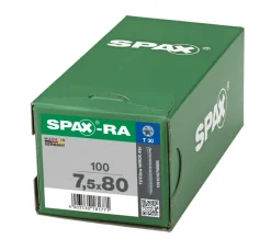 SPAX Kozijnschroef Verzinkt CK Voldraad T30 100st