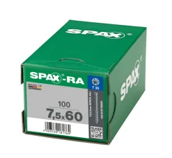 SPAX Kozijnschroef Verzinkt CK Voldraad T30 100st