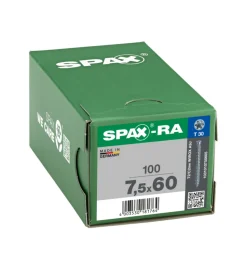 SPAX Kozijnschroef Verzinkt CK Voldraad T30 100st