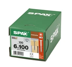SPAX Tellerkopschroef Verzinkt DK Deeldraad T30 100st