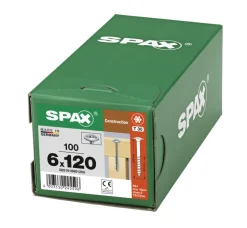 SPAX Tellerkopschroef Verzinkt DK Deeldraad T30 100st