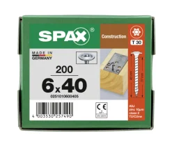 SPAX Tellerkopschroef Verzinkt DK Voldraad T30