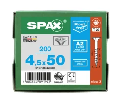 SPAX Universele Schroef RVS A2 VK Deeldraad