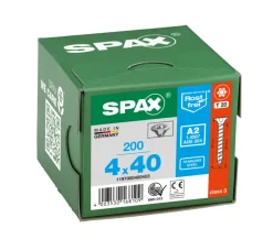 SPAX Universele Schroef RVS A2 VK Voldraad 200st